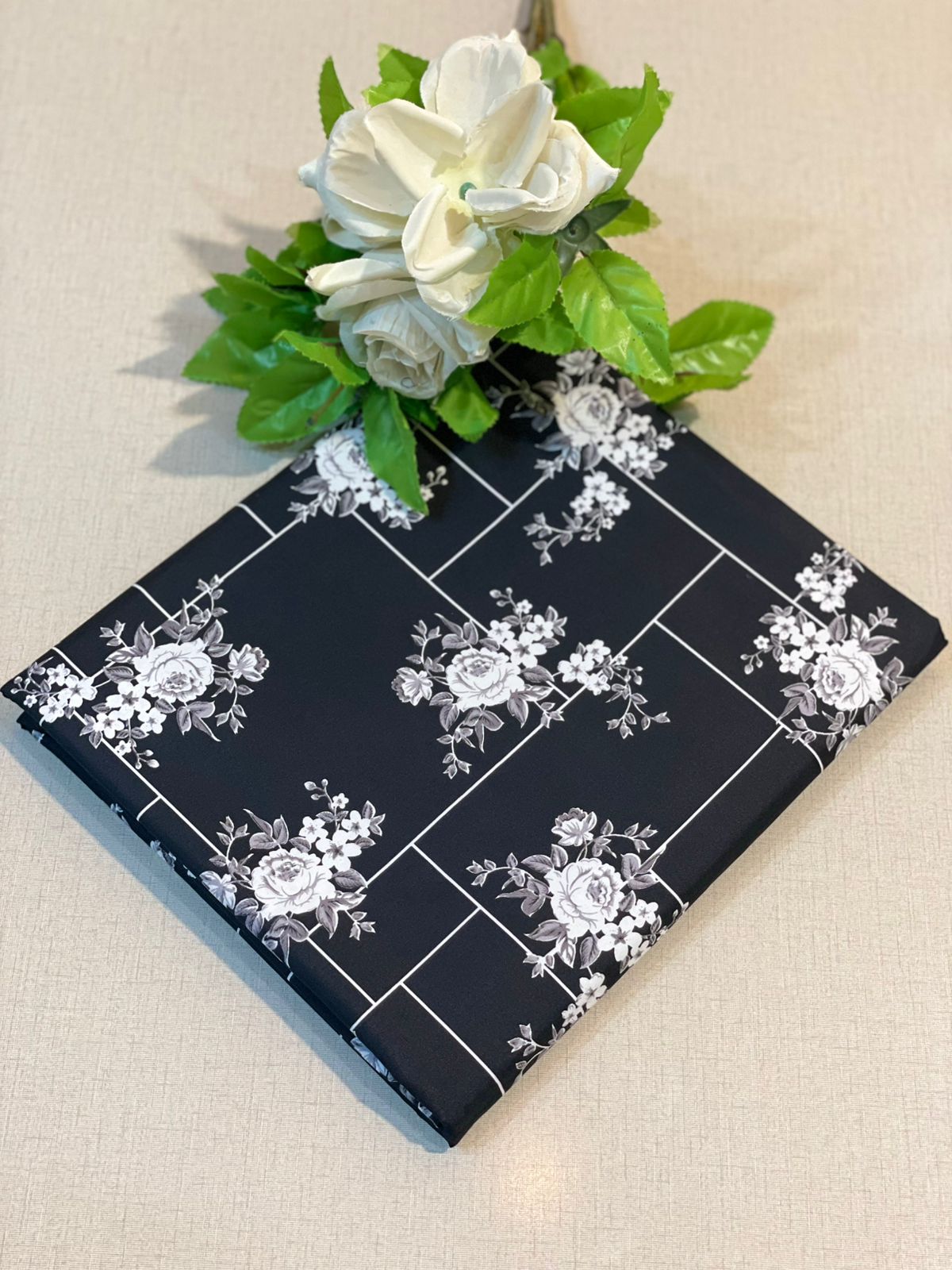 Ladies 2-Piece – Micro Polo Cotton with Floral Print